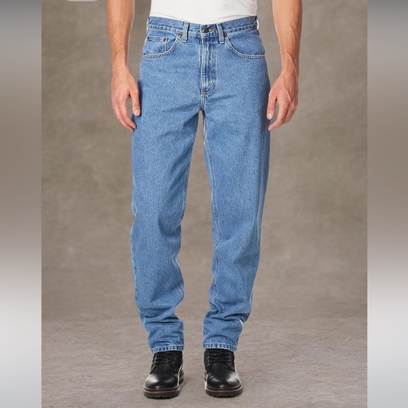 NWT Carhartt Men's Relaxed Fit Heavyweight 5-Pocket Jean Straight Leg Size 38x30 - Picture 1 of 12